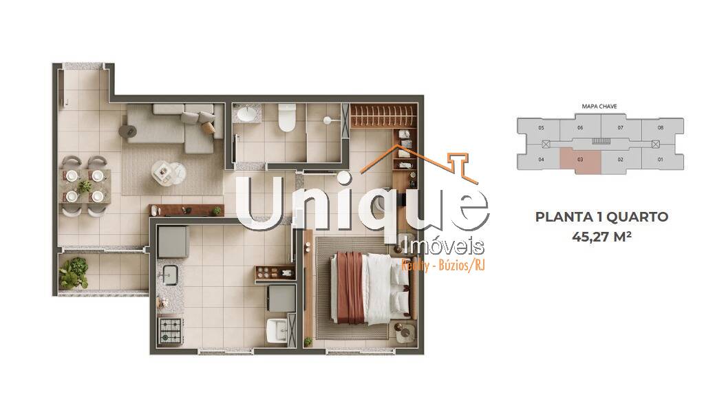 Apartamento, 1 quarto, 45 m² - Foto 6