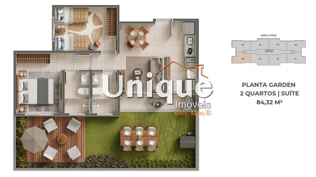 Apartamento, 1 quarto, 45 m² - Foto 3